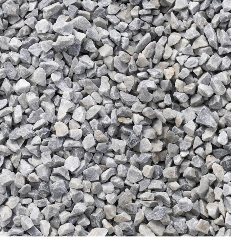 Gravier de différents calibres
